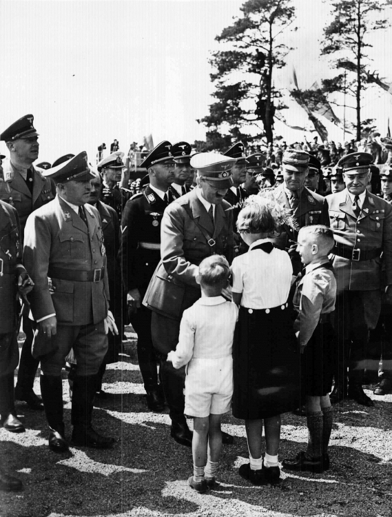 Adolf Hitler at the presentation of the beetle